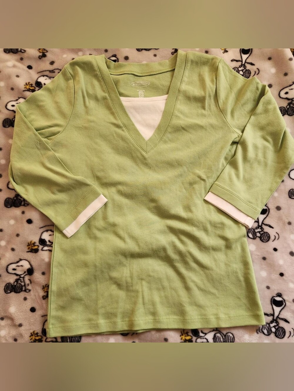 Nothern Reflections 3/4 Sleeve Layered Top